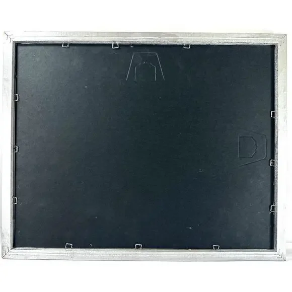 Ashley 1995 Framed Landscape Print Trees at Sunset Pond Reflection Art 15x12 - Picture 6 of 6